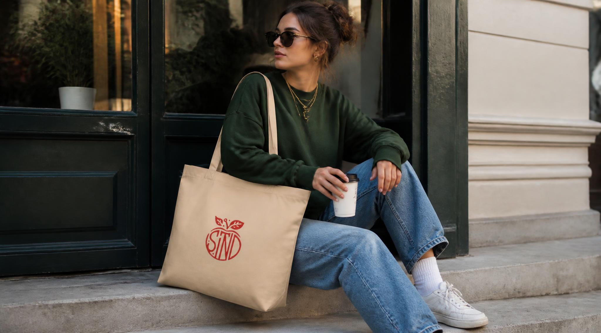Everyday Carry With the STND Logo Tote Bag From Success That Never Dies