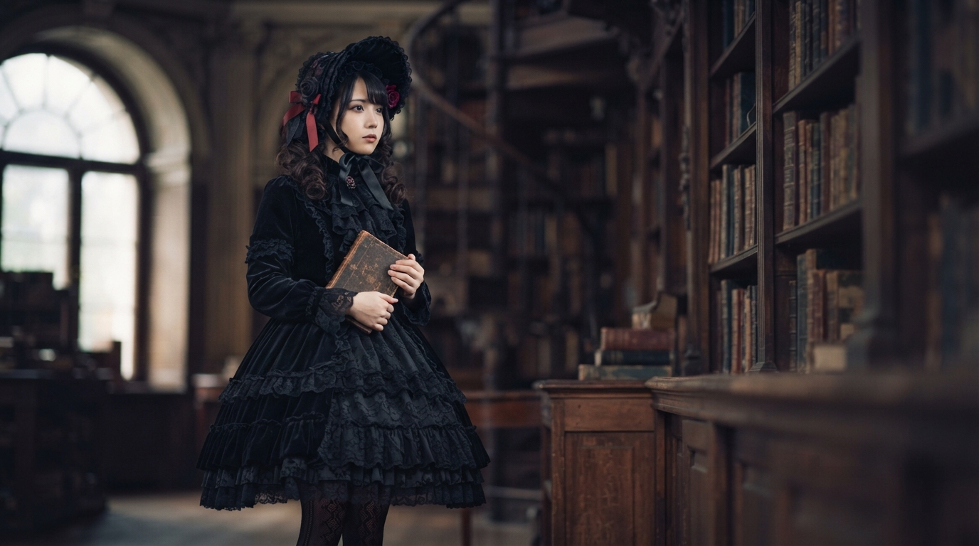 Editorial illustration for Four Elements That Define Gothic Lolita—and How the West Rewrote Their Meaning